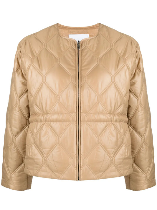 Quilted Zip-Up Jacket