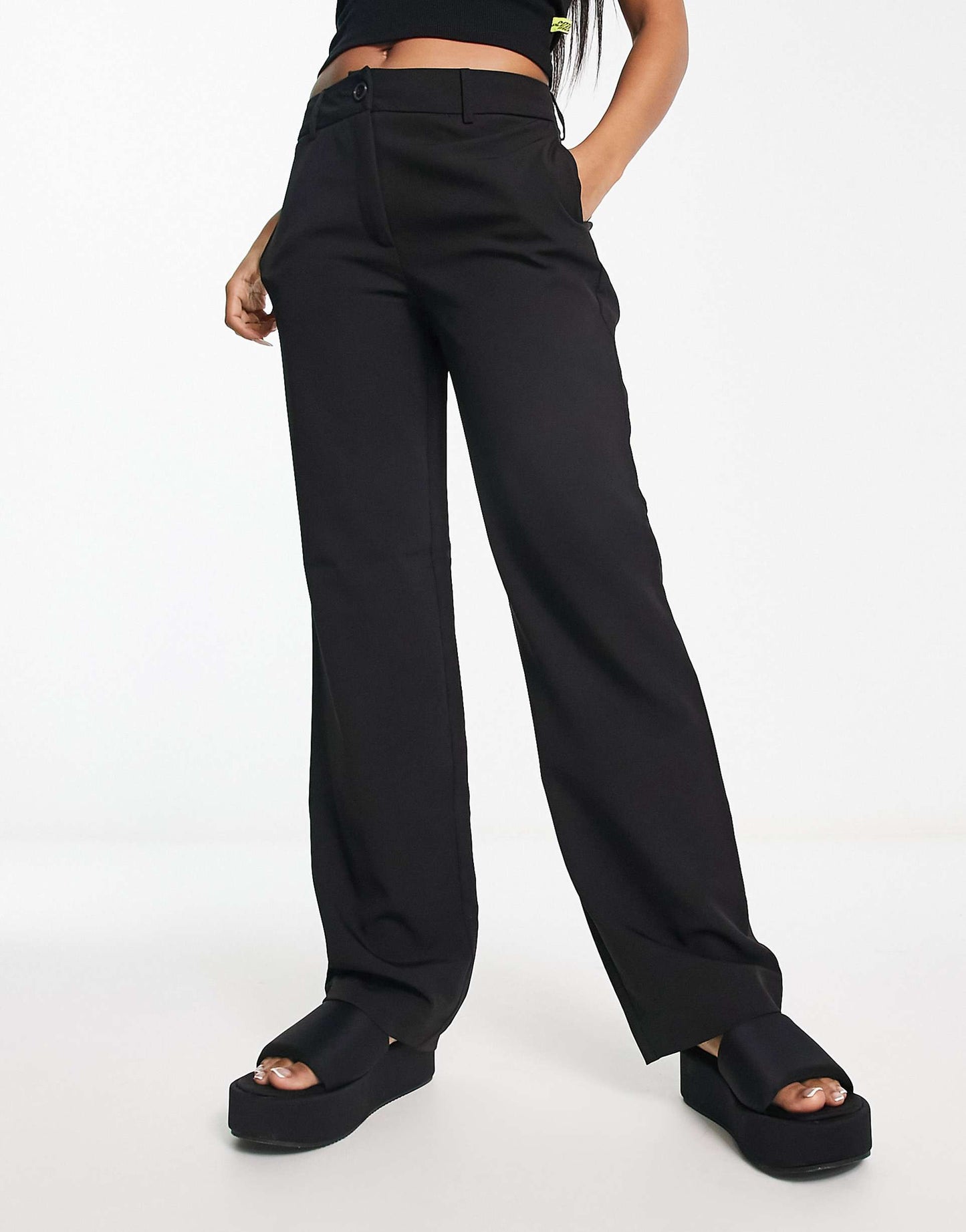 Straight Leg Tailored Trousers