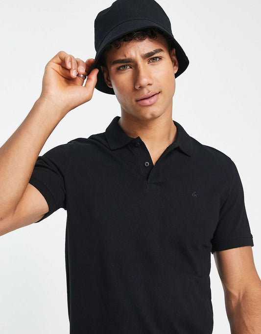 Essentials Slim Fit Pique Logo Polo