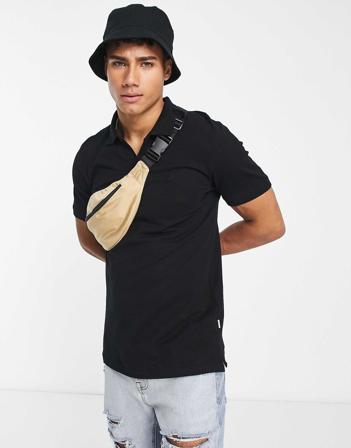Essentials Slim Fit Pique Logo Polo