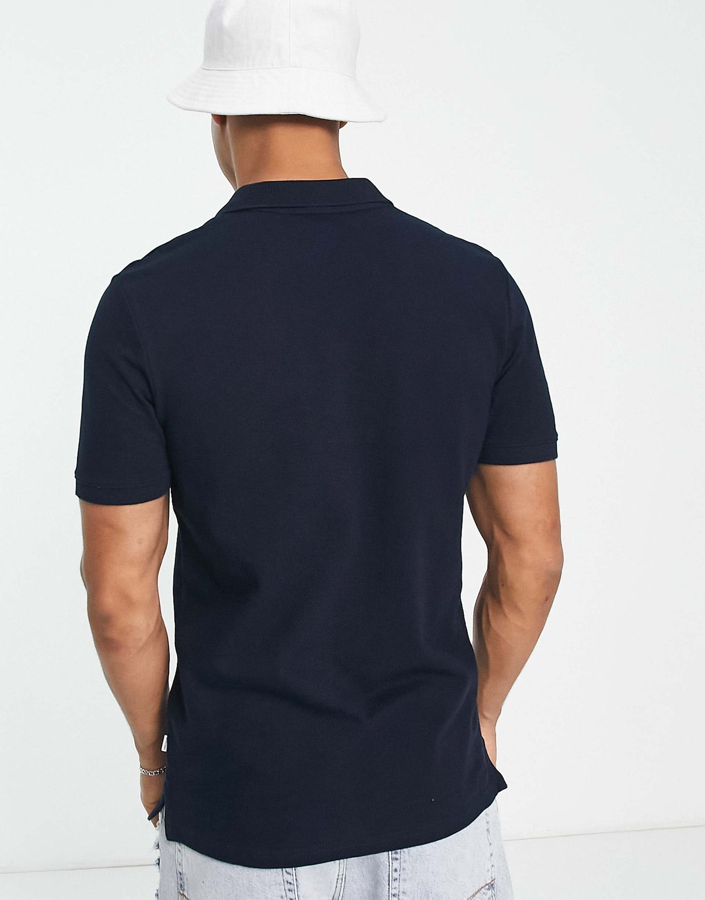Essentials Slim Fit Pique Logo Polo