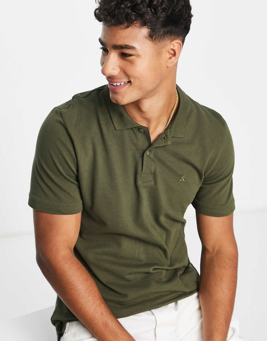 Essentials Slim Fit Pique Logo Polo