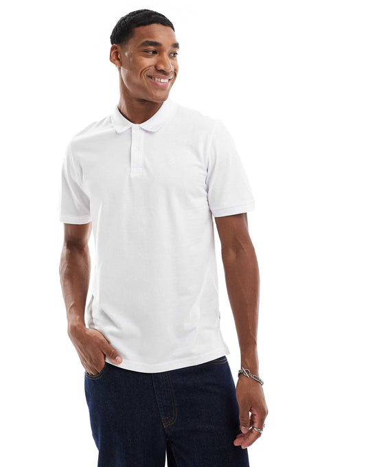 Essentials Slim Fit Pique Logo Polo