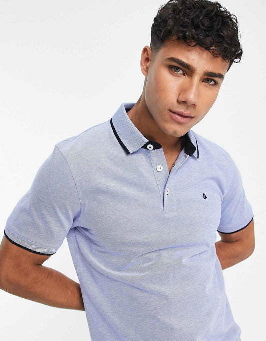 Essentials Slim Fit Tipped Pique Logo Polo