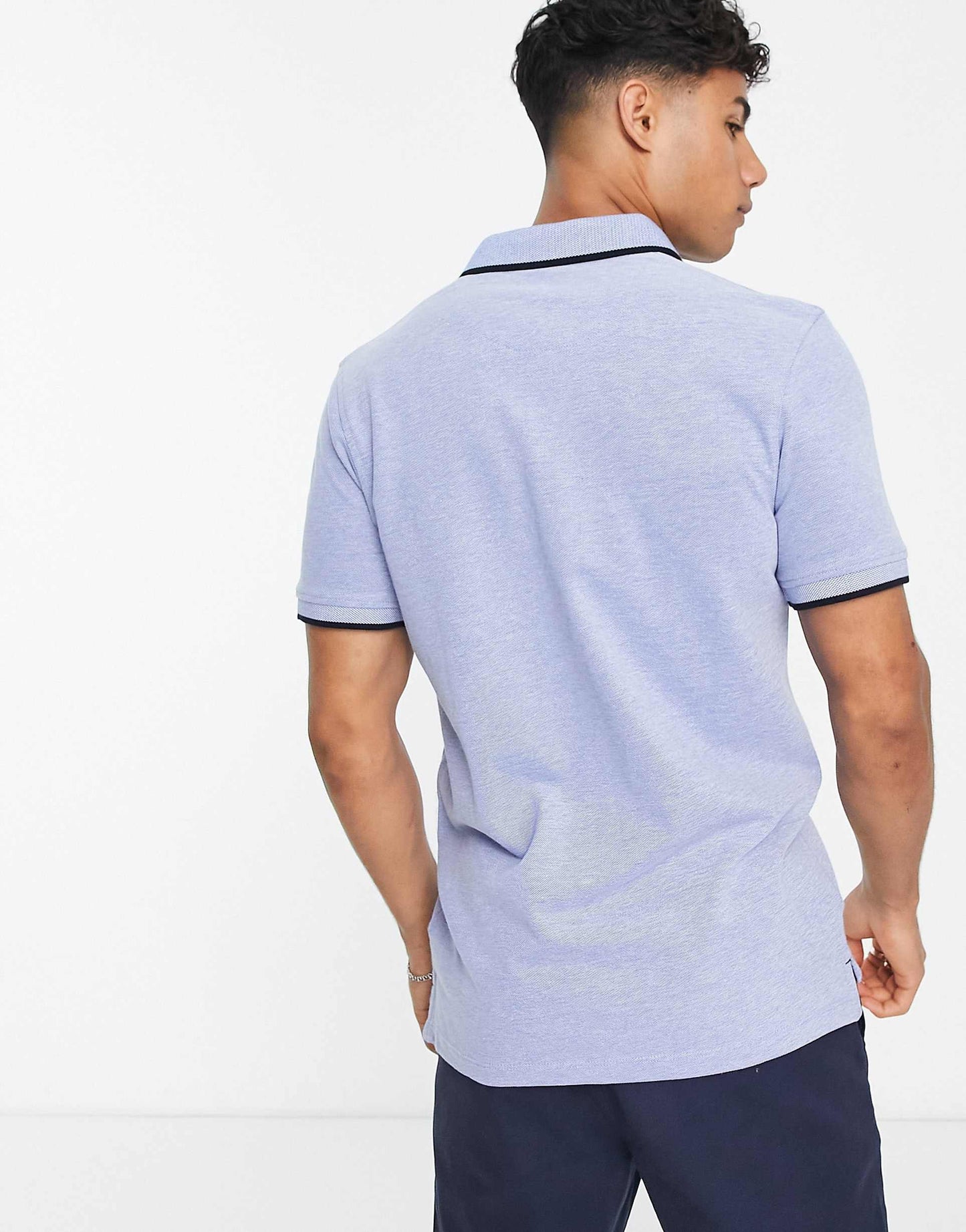 Essentials Slim Fit Tipped Pique Logo Polo