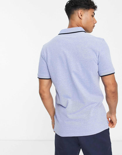 Essentials Slim Fit Tipped Pique Logo Polo