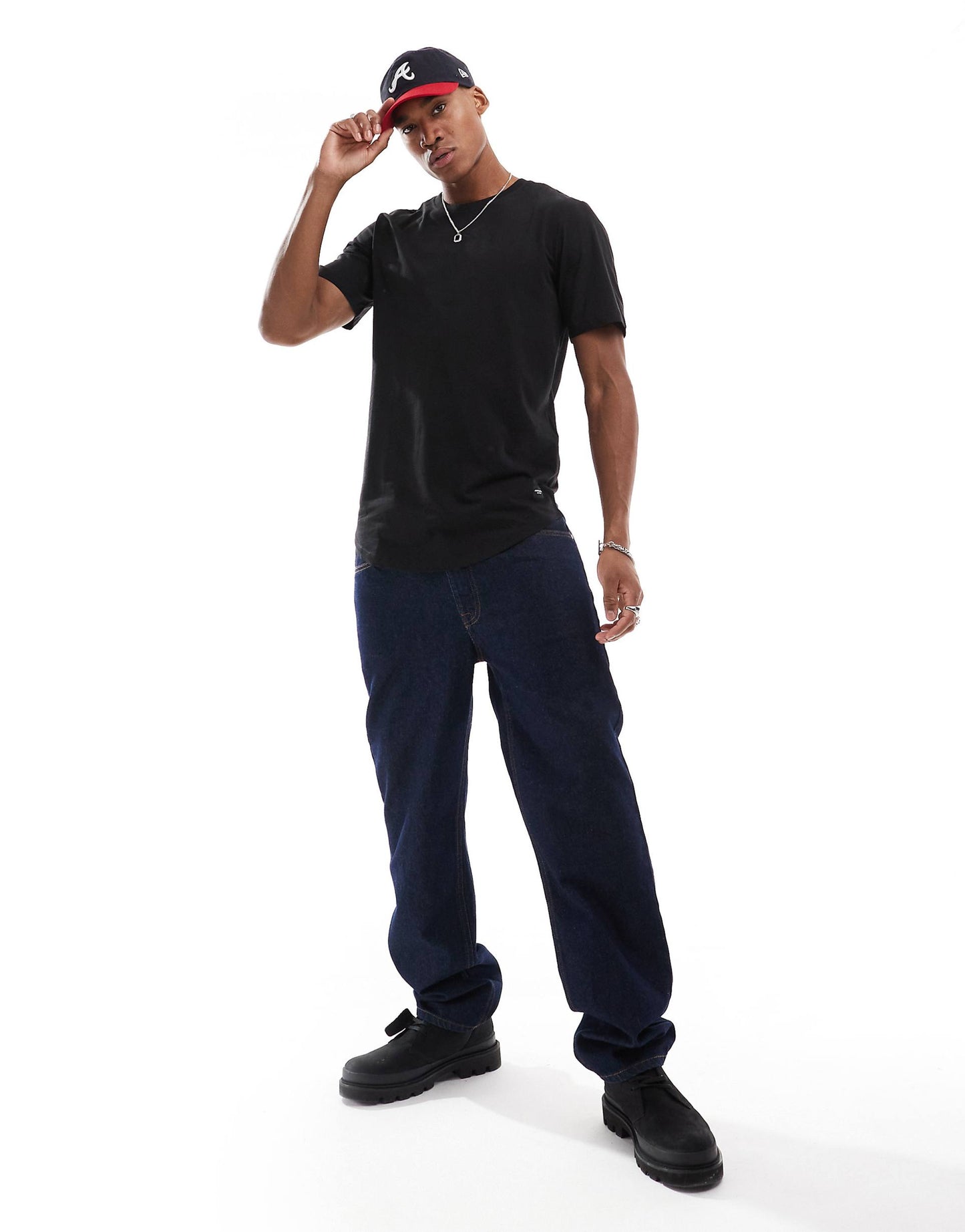 Essentials Longline T-Shirt With Curve Hem