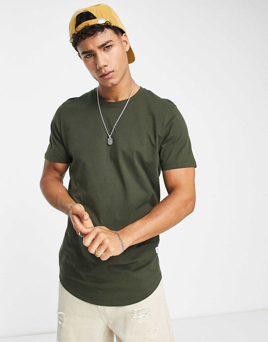 Essentials Longline T-Shirt With Curve Hem