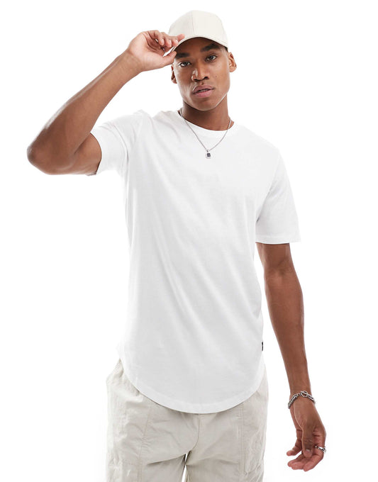 Essentials Longline T-Shirt With Curve Hem