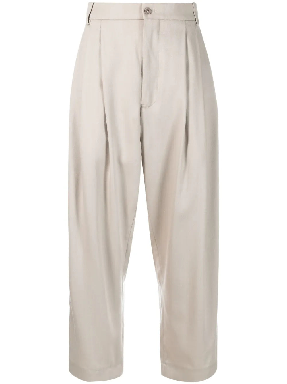 High-Waisted Cropped Trousers
