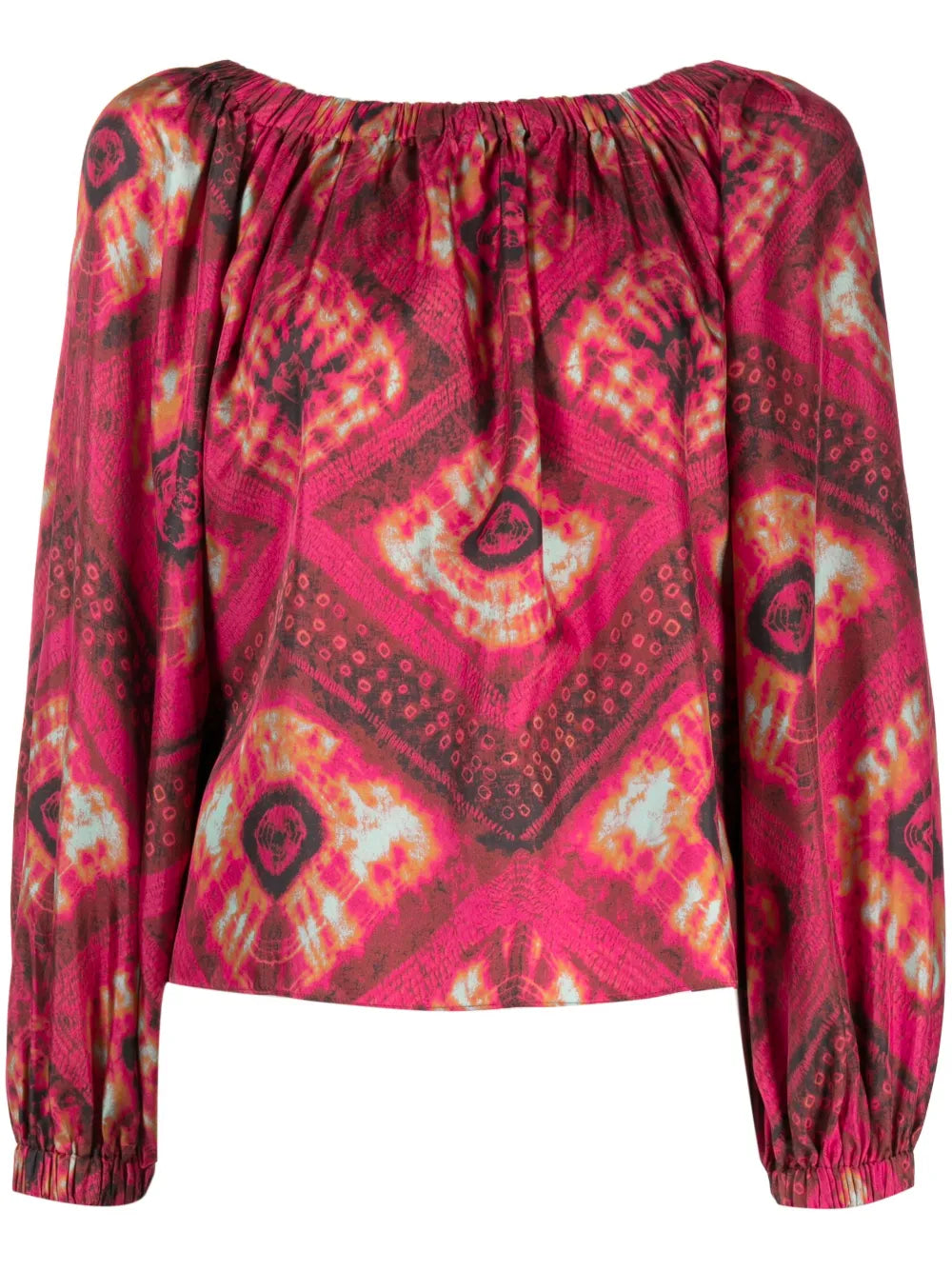 Nadya Off-Shoulder Silk Blouse