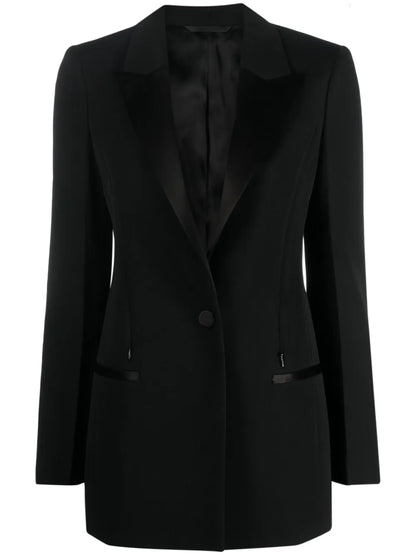Single-Breasted Wool Blazer