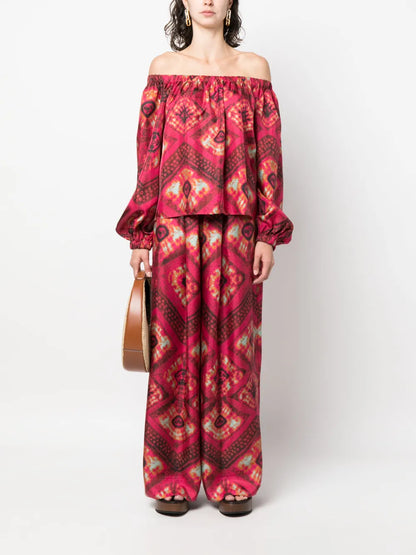 Clemence Wide-Leg Trousers