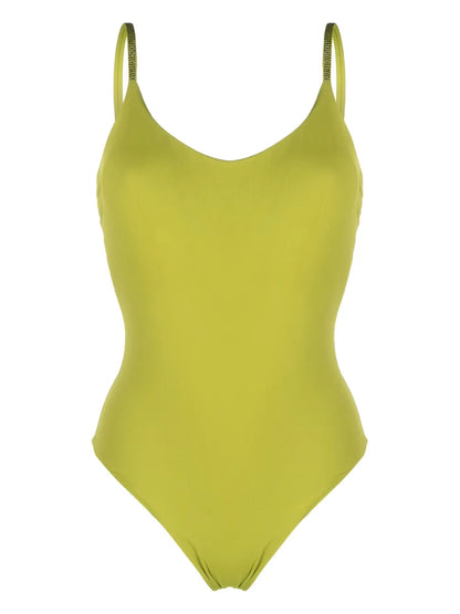 Logo-Embellished Sleeveless Swimsuit