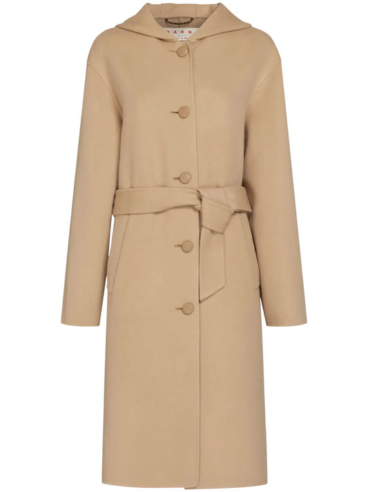 Belted Hooded Coat