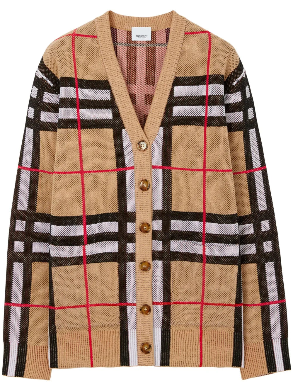 Vintage Check V-Neck Cardigan