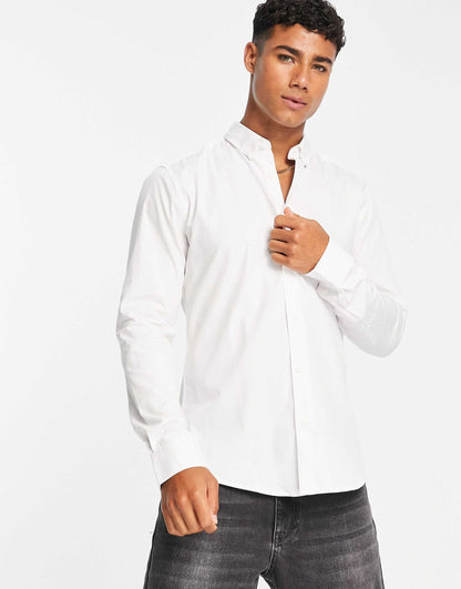 Slim Fit Stretch Poplin Shirt