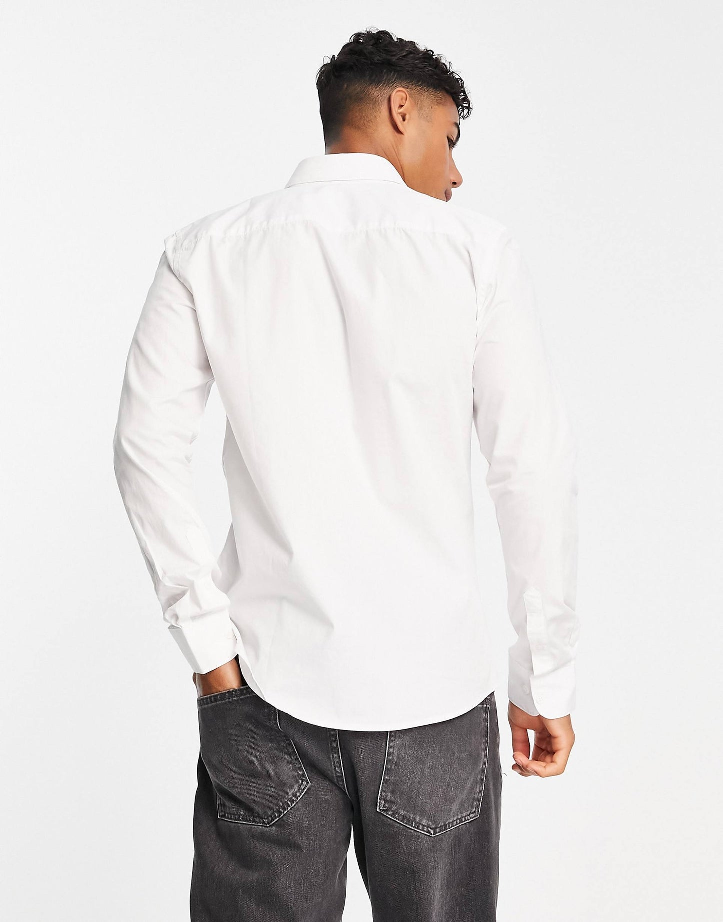 Slim Fit Stretch Poplin Shirt