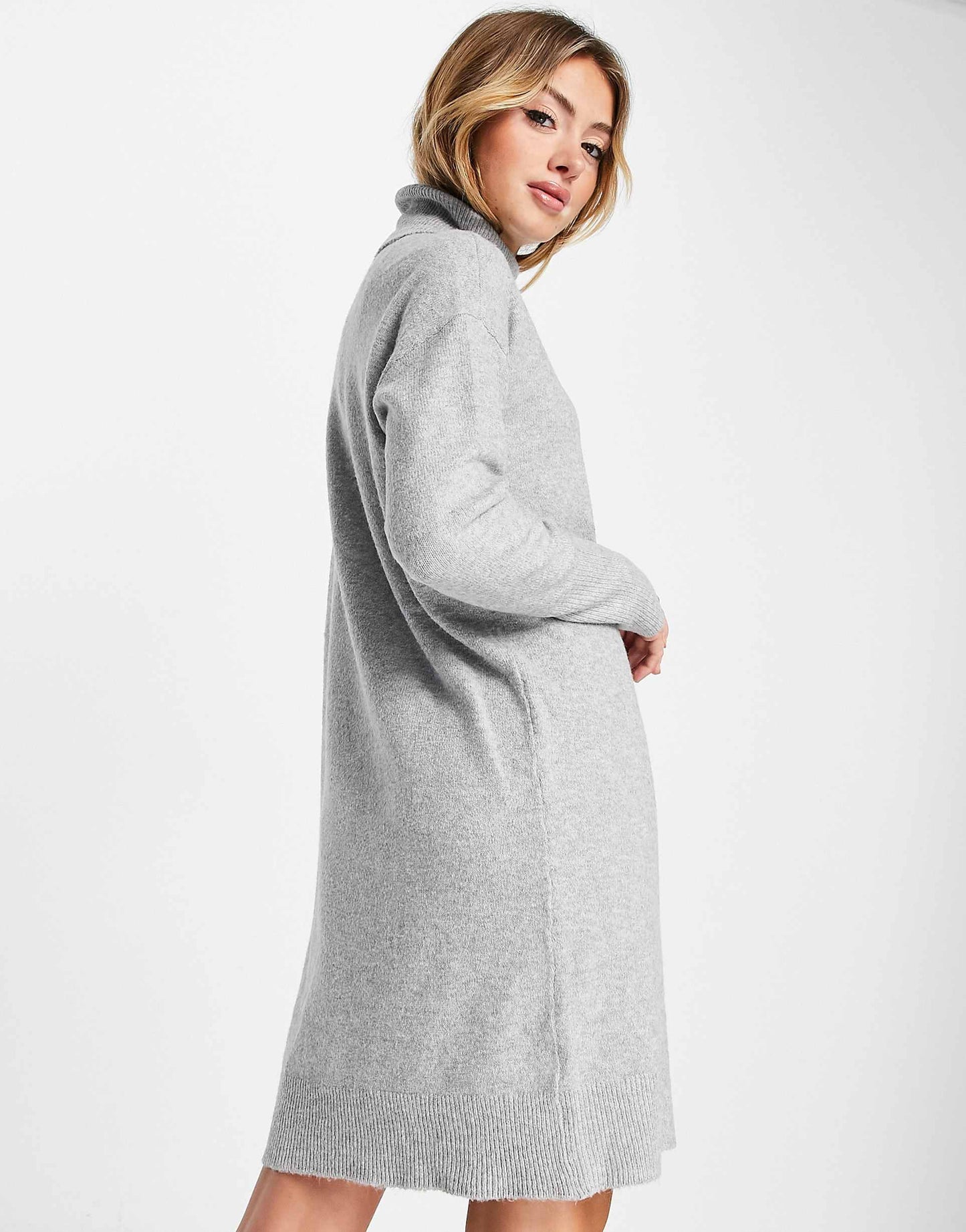 Roll Neck Mini Jumper Dress