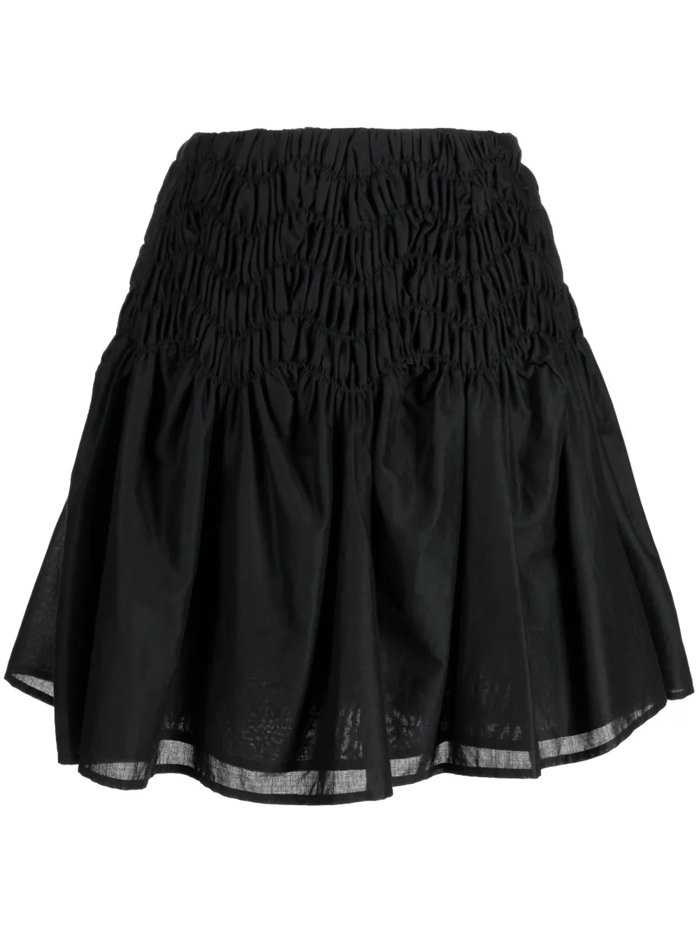 Elysian Smocked-Effect Mini Skirt