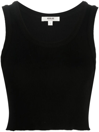 Ribbed-Knit Sleeveless Top