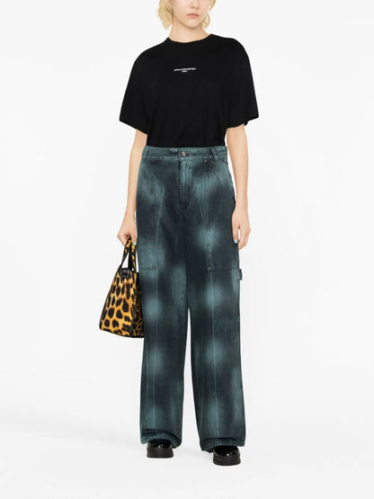 Tie-Dye Wide-Leg Jeans