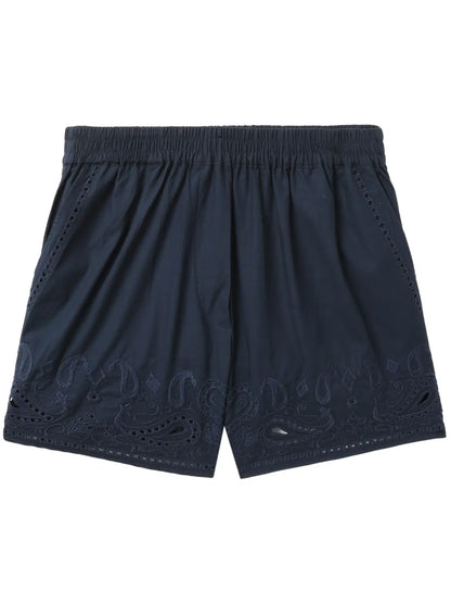 Broderie Anglaise Cotton Shorts