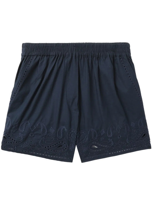 Broderie Anglaise Cotton Shorts