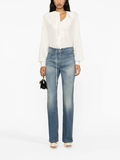High Waist Slim-Fit Jeans