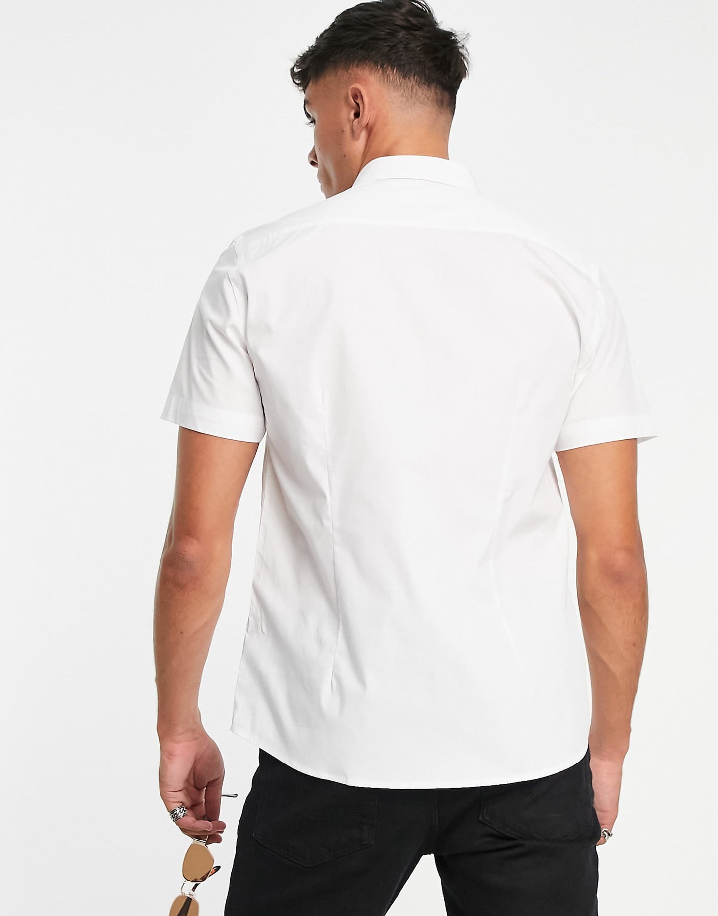 Short Sleeve Smart Shirt With Stretch
