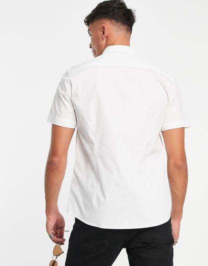 Short Sleeve Smart Shirt With Stretch