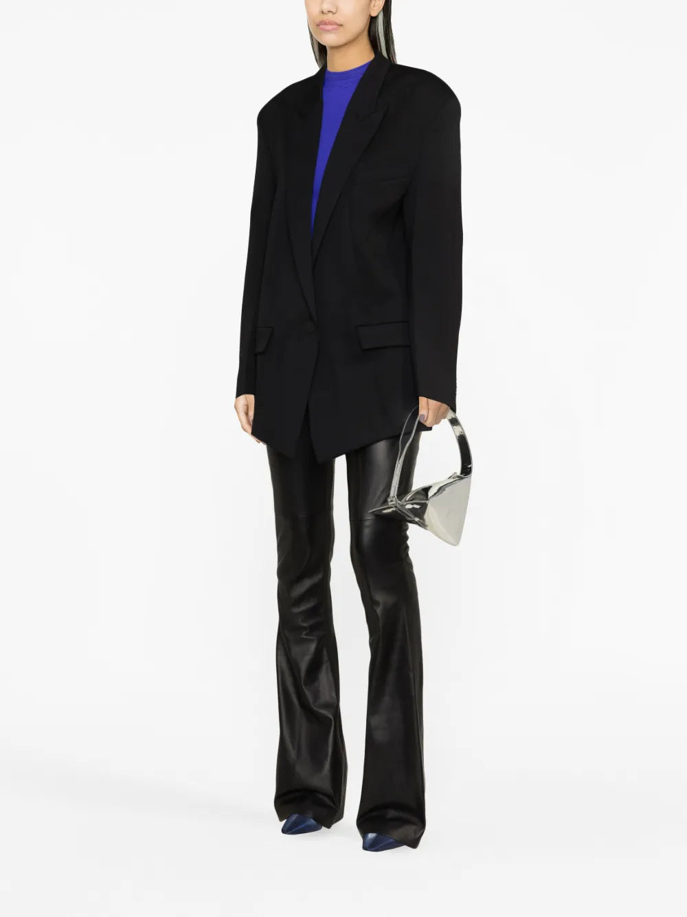 Stretch-Wool Single-Breasted Blazer