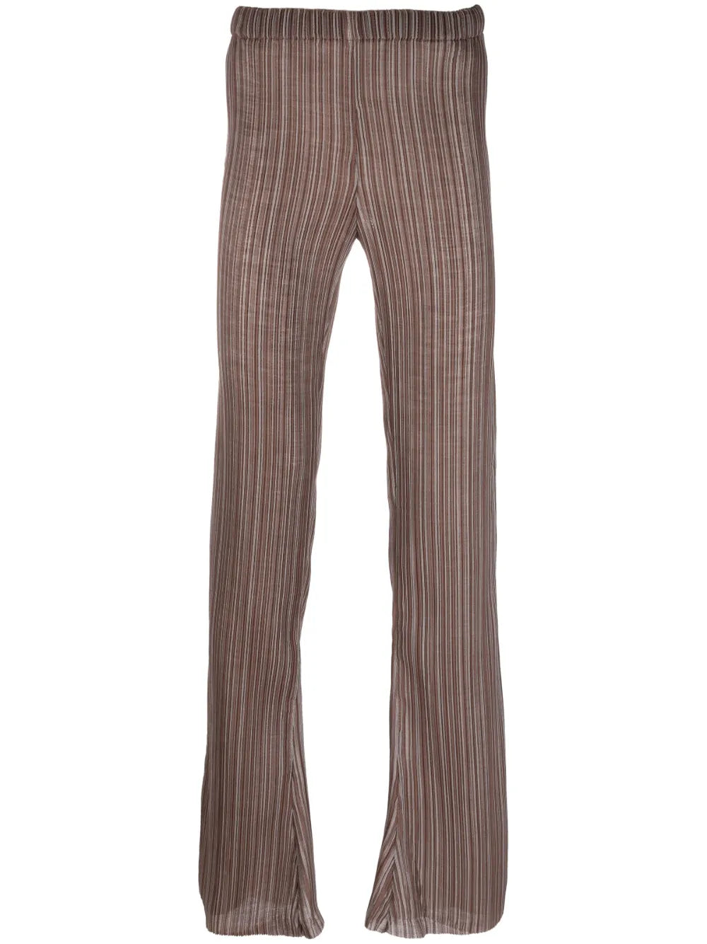 Pleated Straight-Leg Trousers