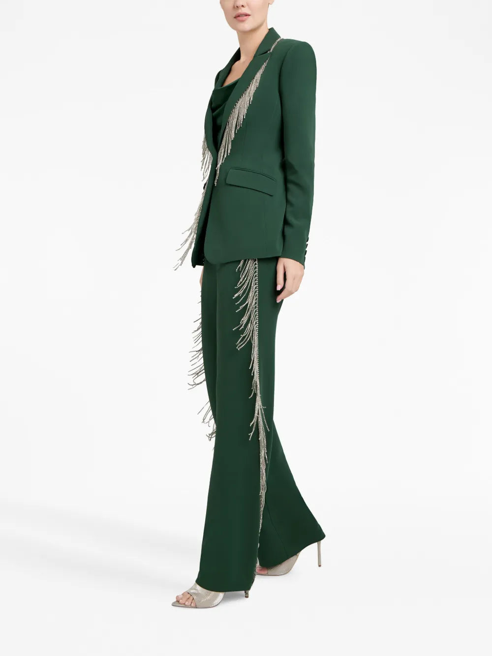 Cheyenne Fringed Single-Breasted Blazer