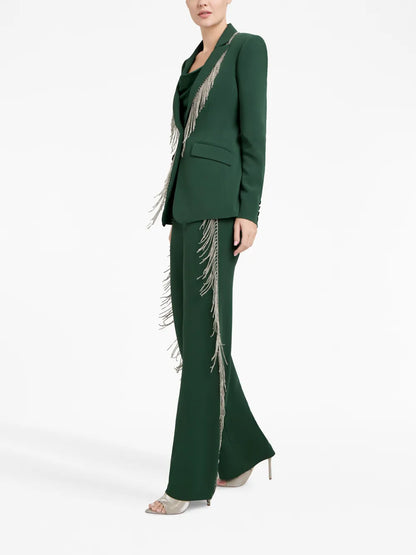 Cheyenne Fringed Single-Breasted Blazer
