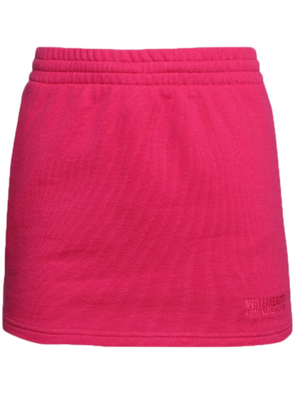 Embroidered-Logo Mini Skirt