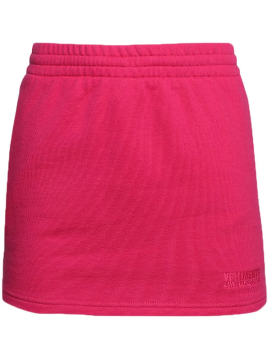 Embroidered-Logo Mini Skirt