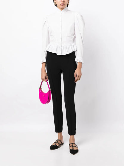 High-Waisted Cropped Trousers