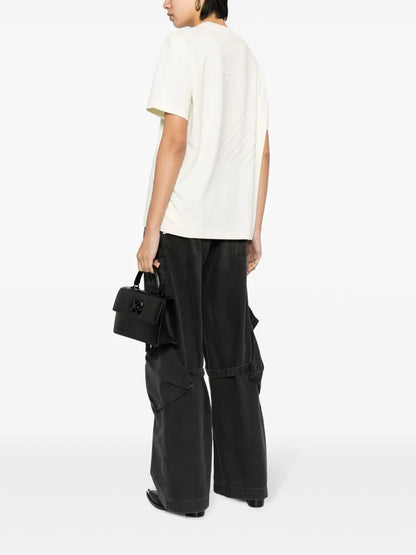 Diag-Stripe Cotton T-Shirt