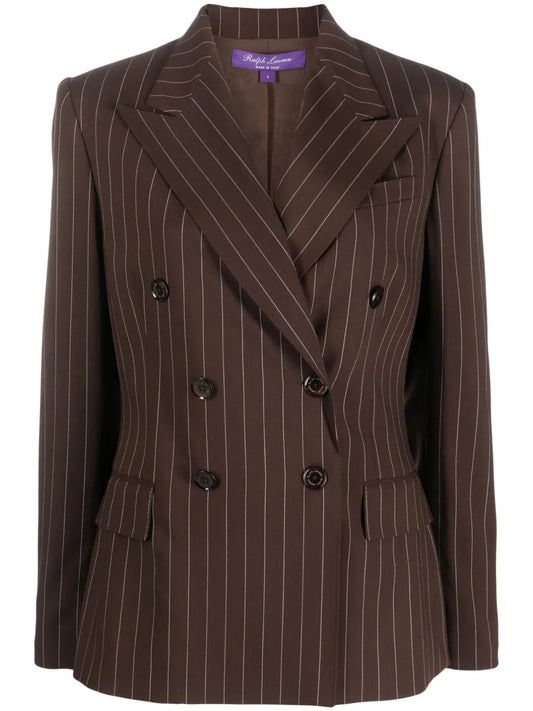 Safford Striped Wool Blazer