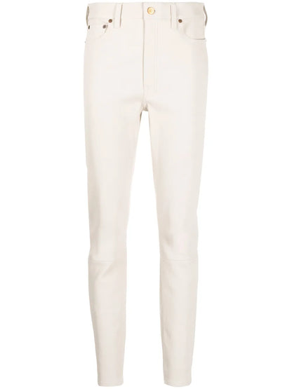 Leather Slim Trousers