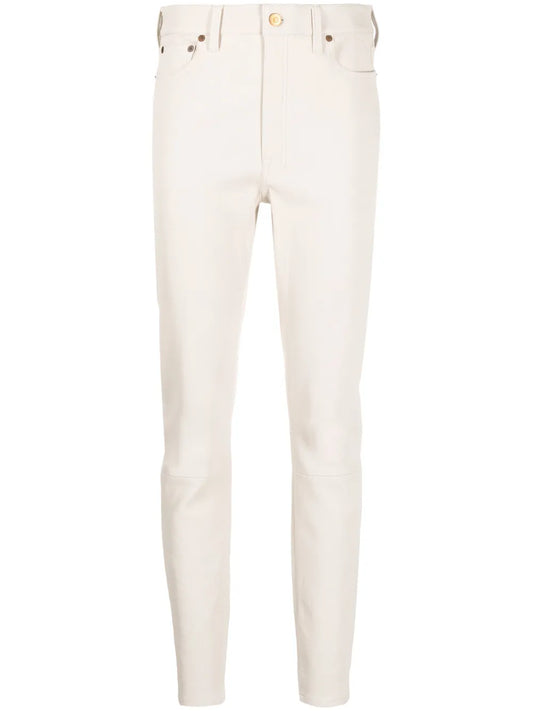 Leather Slim Trousers