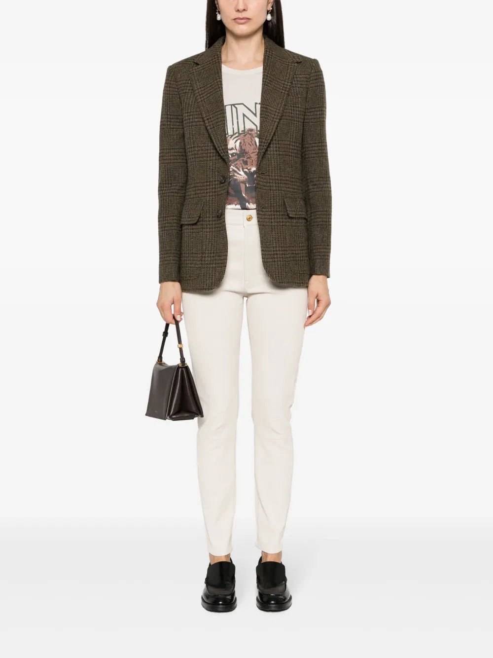 Leather Slim Trousers