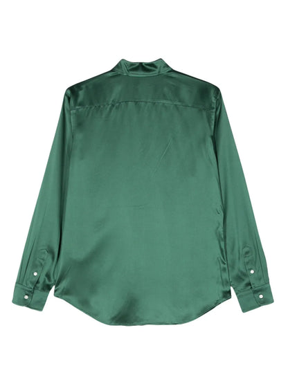 Long-Sleeved Silk Shirt