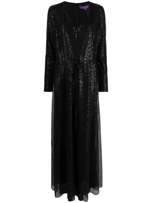 Carmelo Sequinned Maxi Dress