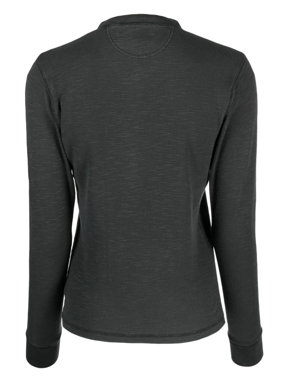 Long-Sleeved Fine-Ribbed T-Shirt