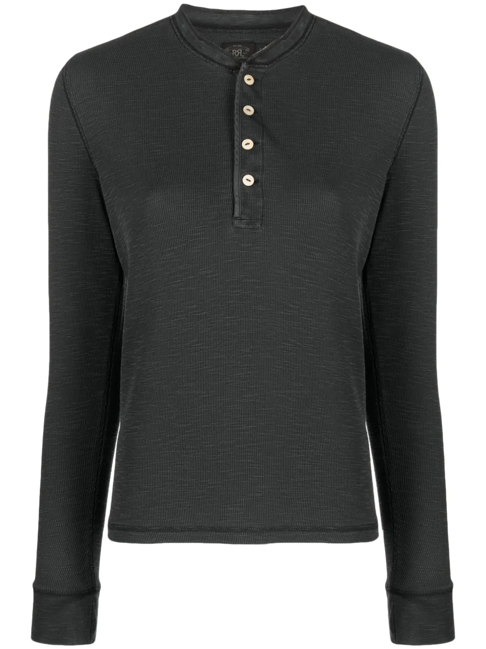 Long-Sleeved Fine-Ribbed T-Shirt