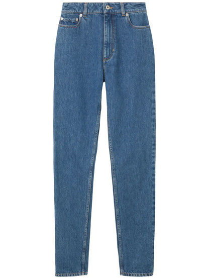 High-Waisted Slim-Fit Jeans