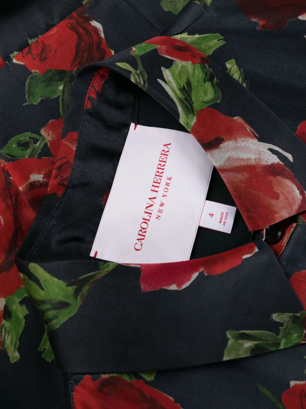 Floral-Print Belted Silk Shirt Dress