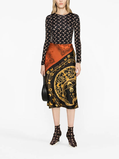 Ornament Jewelry Silk Skirt